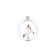 Pallina di Natale Unicorno Ichendorf in vetro borosilicato 8 cm