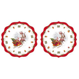 Set 2 tovagliette Nostalgic Christmas Easy Life tonde con Babbo Natale 34,5 cm