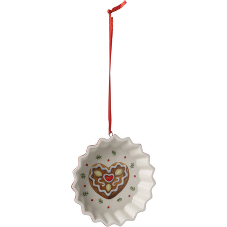 Ornamento Winter Bakery Villeroy & Boch in porcellana decorata 8,5 cm