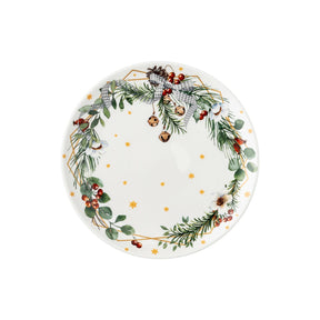 Piatto dolce Canti di Natale Hutschenreuther in porcellana decorata 22 cm
