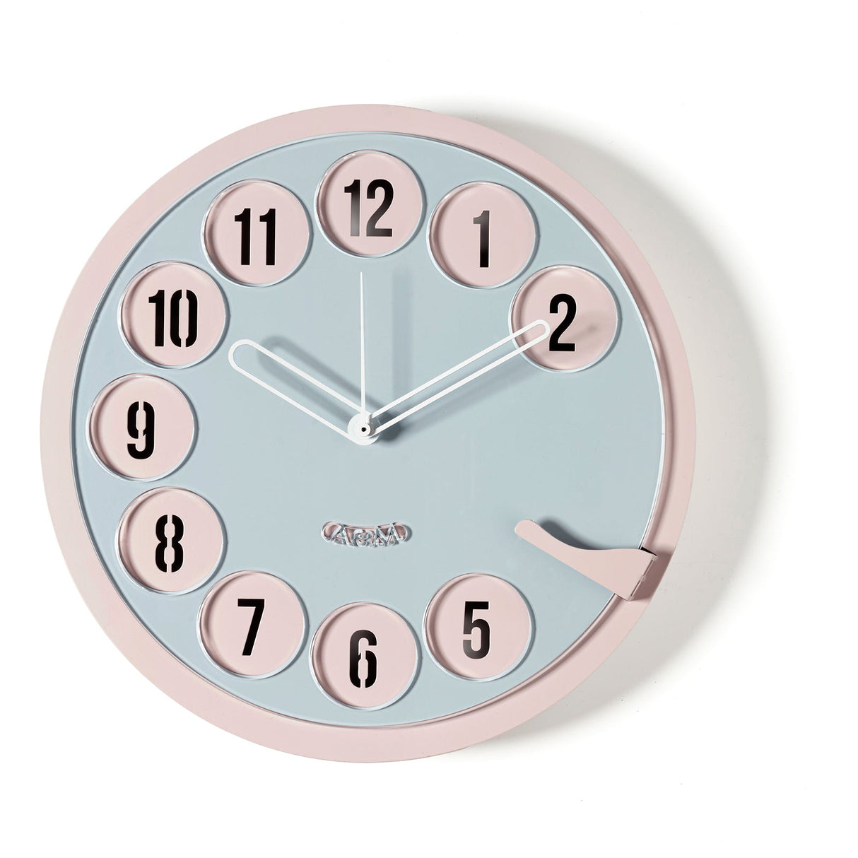 Orologio Call Me Arti & Mestieri in ferro e plexiglass gelso cenere 30x30 cm