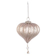 Pendaglio sfera Bizzotto in vetro colore champagne 12,5 cm