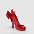 Portabottiglia scarpa tacco EDG in poliresina rosso 22x25 cm
