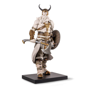 Scultura Odino Lladrò in porcellana bianca opaca 70x34 cm