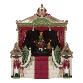 Carosello natalizio Schiaccianoci Timstor decorazione animata 40x34 cm