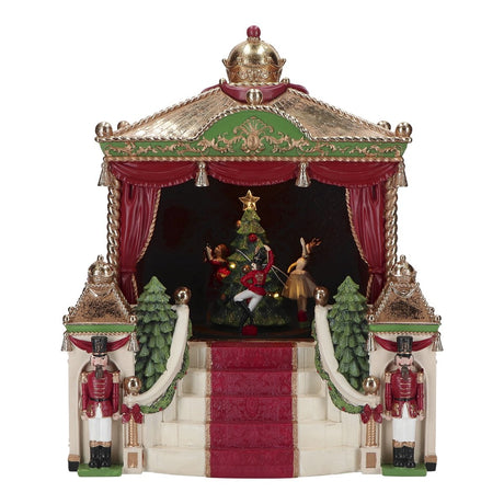 Carosello natalizio Schiaccianoci Timstor decorazione animata 40x34 cm