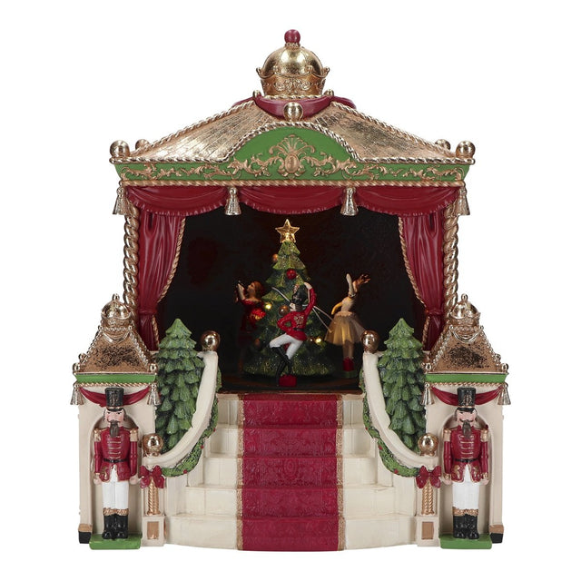 Carosello natalizio Schiaccianoci Timstor decorazione animata 40x34 cm