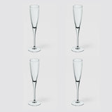 Set 4 flute spumante Villeroy & Boch in cristallo trasparente 120 ml