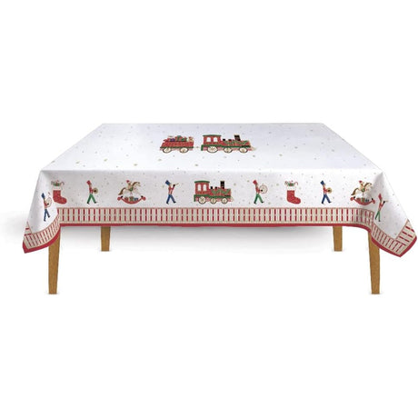Tovaglia natalizia Polar Express Easy Life in cotone 250x145 cm