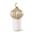 Candela Majestic Nights Lladrò in porcellana color crema 24x13 cm