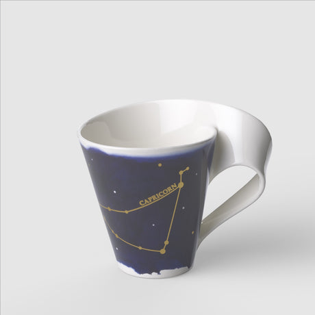 Tazza mug Zodiaco Capricorno Villeroy & Boch in porcellana con decori oro