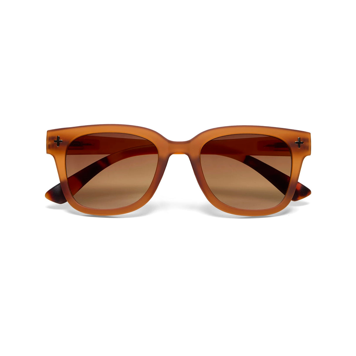 Occhiali da sole Giovanni Okkia montatura marrone traslucido soft touch