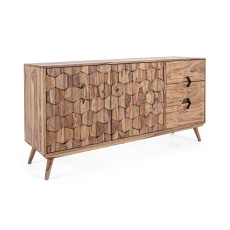 Credenza Kant Bizzotto in legno di sheesham naturale 145x77 cm