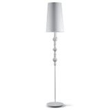 Lampada da terra Belle De Nuit Lladrò in porcellana bianca 181x32 cm
