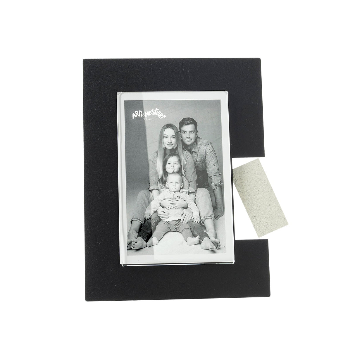 Portafoto Bliko Arti e Mestieri in ferro nero 21,5x16,5 cm
