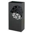 Portaombrelli Montemaggi in metallo nero con motivo floreale 50x25x15 cm
