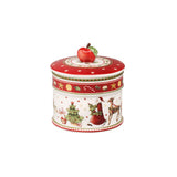 Scatola biscotti Villeroy & Boch Winter Bakery Delight in porcellana 12 cm