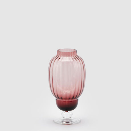 Vaso Biforma EDG in vetro rosa antico diametro 16x29,5 cm