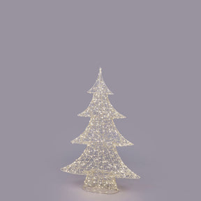 Albero LED Pearls EDG in metallo oro chiaro 100x66 cm con 600 microled