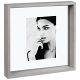 MASCAGNI CASA Cornice Portafoto 30x30cm Foto 13x18cm Legno Grigio