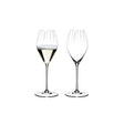 Set 2 calici Champagne Riedel in cristallo con punto di perlage 375 ml