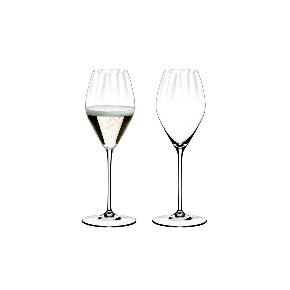 Set 2 calici Champagne Riedel in cristallo con punto di perlage 375 ml
