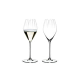 Set 2 calici Champagne Riedel in cristallo con punto di perlage 375 ml