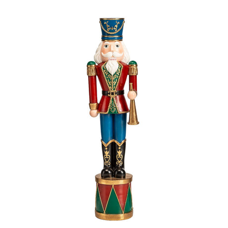 Schiaccianoci soldatino Noel in poliresina decorazione natalizia 49 cm