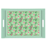 Vassoio Floral Fantasy Easy Life in melamina con decoro floreale 49x34 cm