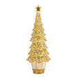 Albero di Natale Palais Royal in resina color oro 33 cm