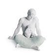 Statuetta Il Padre Lladrò in porcellana bianca opaca 22x27 cm
