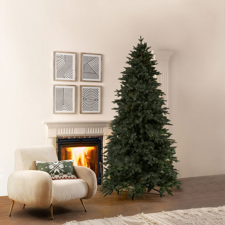 Albero di Natale Pino Cristallo EDG in polietilene verde 240x139 cm
