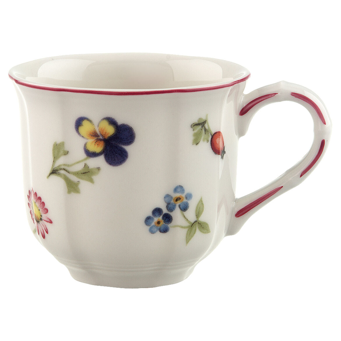Tazzina caffè Petite Fleur Villeroy & Boch in porcellana decoro floreale