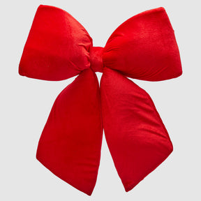 Fiocco natalizio EDG in velluto rosso grande 63x60 cm