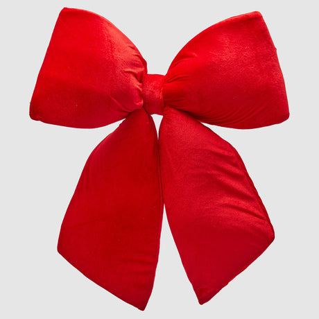 Fiocco natalizio EDG in velluto rosso grande 63x60 cm