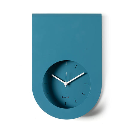 Orologio Lembo Arti & Mestieri in ferro blu oltremare 32x21 cm