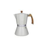 Caffettiera Tuttinsieme Brandani in alluminio color tortora 6 tazze