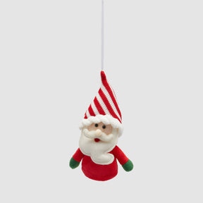 Addobbo Babbo Natale EDG in tessuto decorativo 17 cm