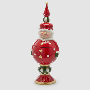 Contenitore Mamma Natale EDG in ceramica decorata 47x16 cm