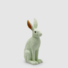 Coniglio pasquale EDG in poliresina verde menta 35 cm