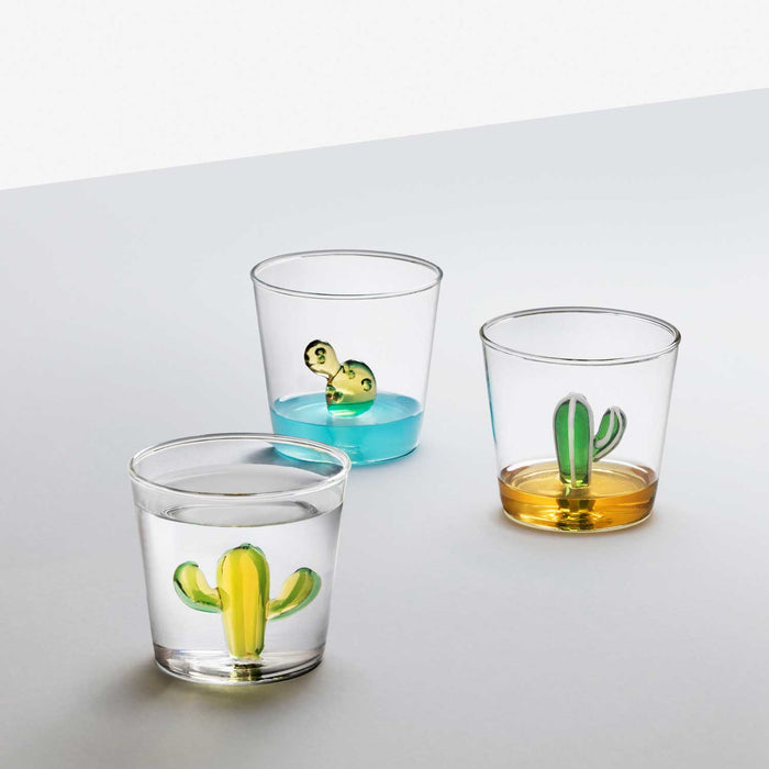 Bicchiere Ichendorf Desert Plants con cactus in vetro borosilicato di design