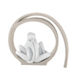 Scultura coppia innamorati Bongelli Preziosi in marmorino color nocciola 30 cm