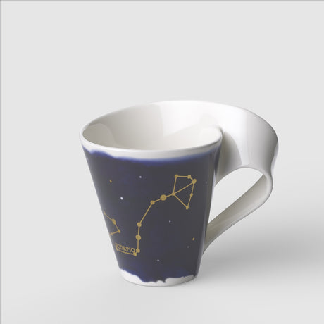 Tazza mug Zodiaco Scorpione Villeroy & Boch in porcellana con decori oro