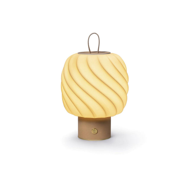 Lampada da tavolo Ice Cream Lladrò in porcellana bianca opaca 26x17 cm
