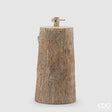 Base per albero di Natale EDG a forma di tronco in legno 55x30 cm