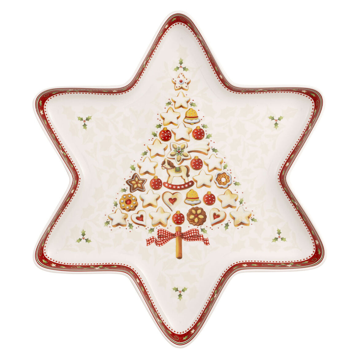 Coppa a stella Winter Bakery Delight Villeroy & Boch in porcellana 37x33 cm