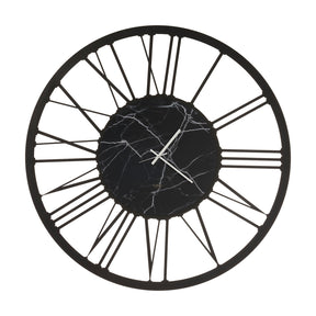 Orologio da parete Big 90 Arti e Mestieri effetto marmo nero 90 cm