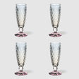 Flute Champagne Boston Pearl Villeroy & Boch in cristallo sfaccettato 120 ml