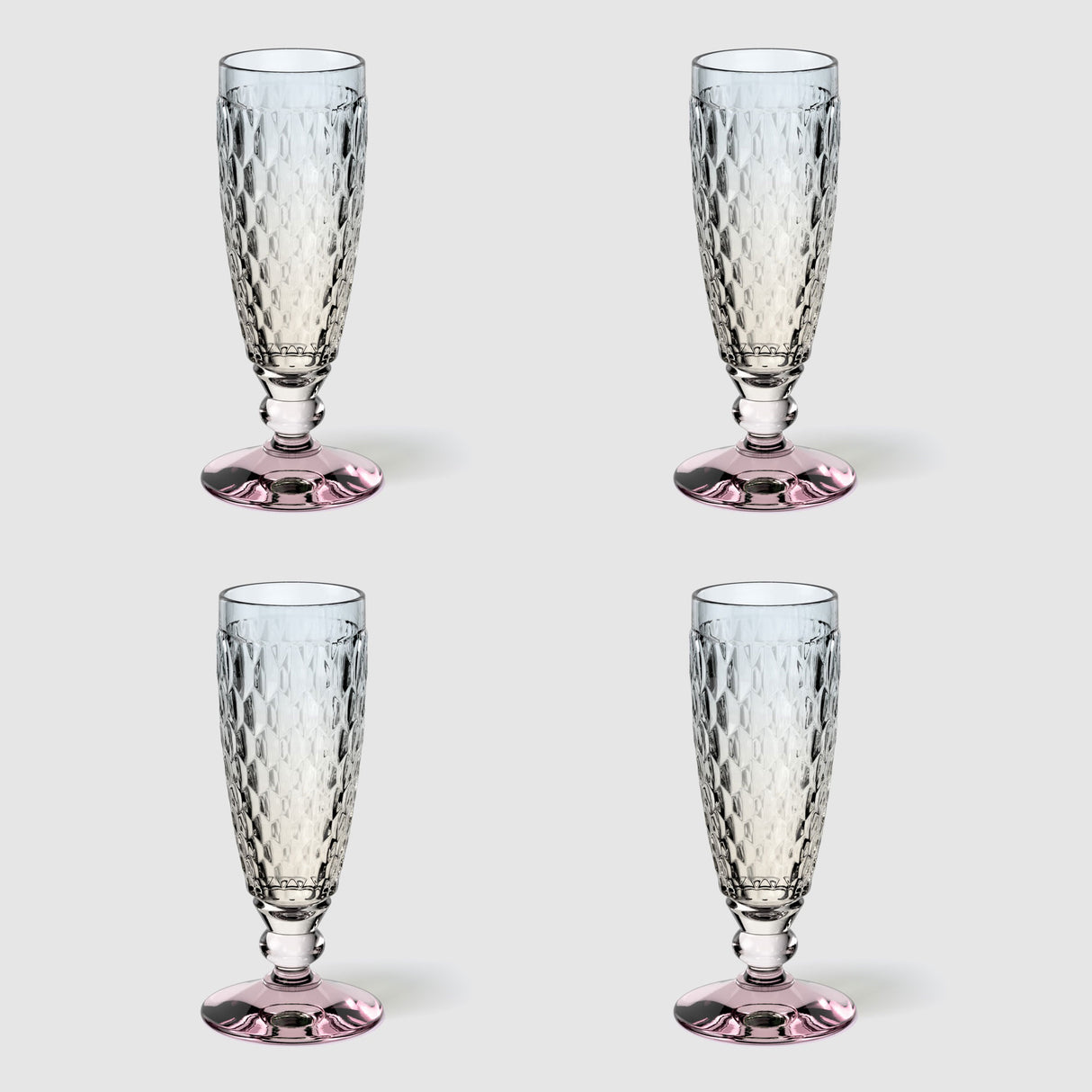 Flute Champagne Boston Pearl Villeroy & Boch in cristallo sfaccettato 120 ml