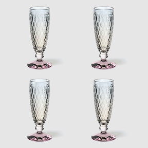 Flute Champagne Boston Pearl Villeroy & Boch in cristallo sfaccettato 120 ml
